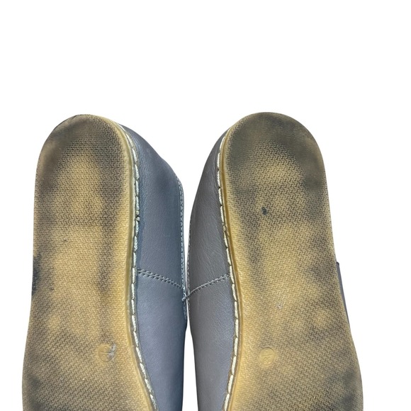 Charix Shoes Womens Size 40 Gray Leather Moroccan Babouche Slipper Loafers Flats - Picture 10 of 11